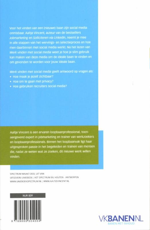 Werk vinden met social media / Intermediair achterkant