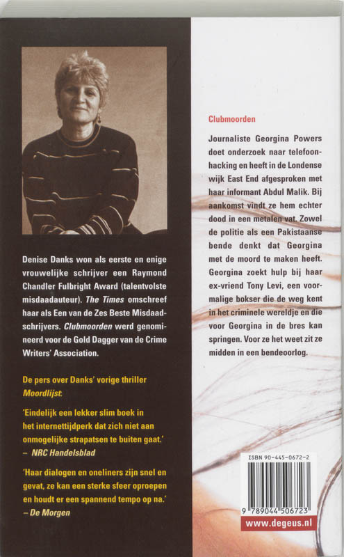 De Clubmoorden achterkant