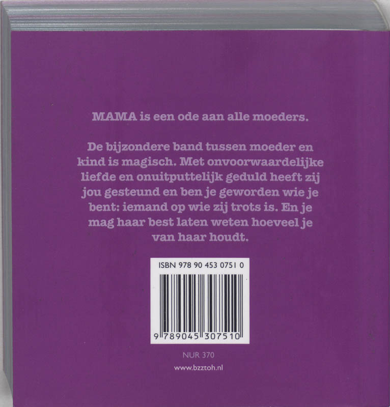 Mama 1000 redenen waarom jij bijzonder bent achterkant