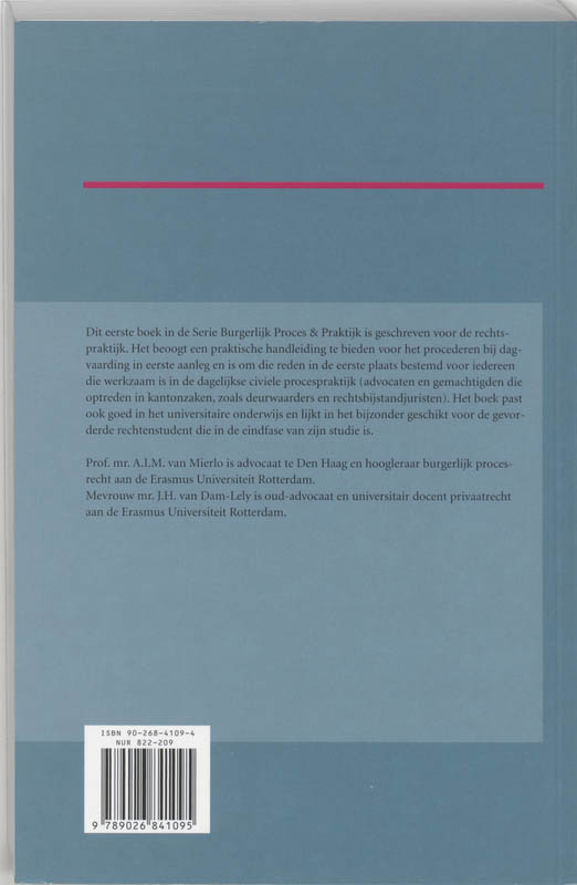 Procederen Bij Dagvaarding In Eerste Aan achterkant