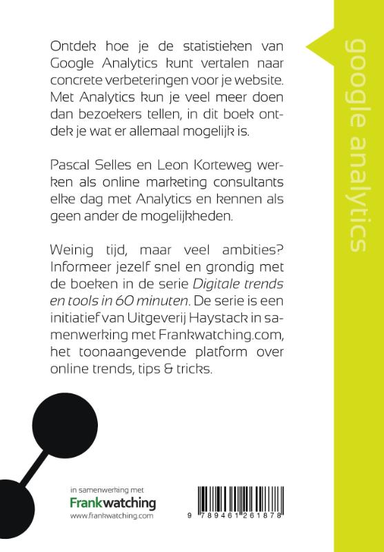 Google analytics in 60 minuten / Digitale trends en tools in 60 minuten / 20 achterkant