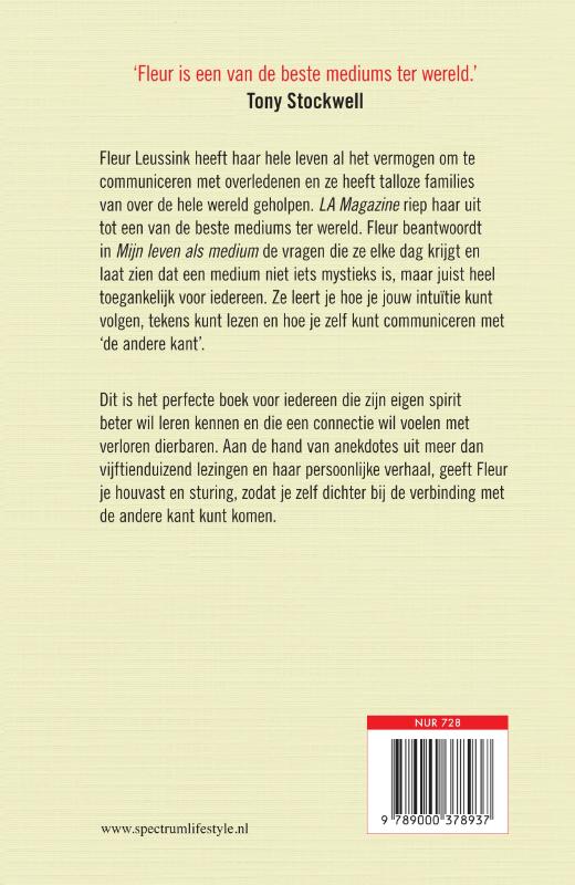 Mijn leven als medium achterkant