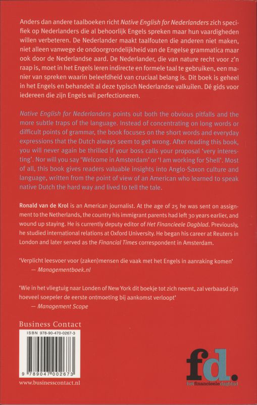 Native English voor Nederlanders achterkant