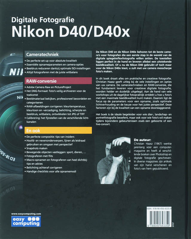 Digitale fotografie nikon D40/D40x / NASLAG achterkant