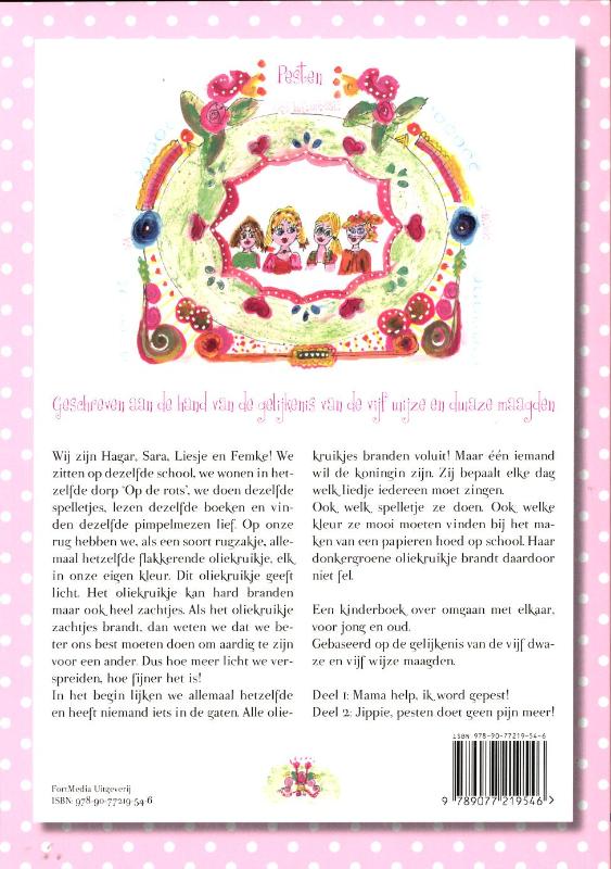 Flakkerende oliekruikjes 1 - Mama help, ik word gepest! achterkant