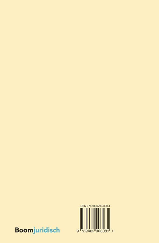 Preadviezen / 2016 / Vereniging voor de vergelijkende studie van het recht in Belgie en Nederland achterkant