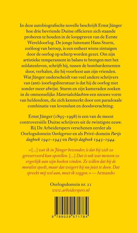 Oorlogsdomein 21 - Luitenant Sturm achterkant