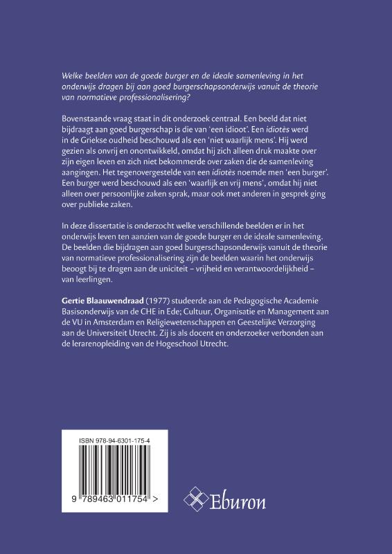 Toch liever geen idioot?! achterkant