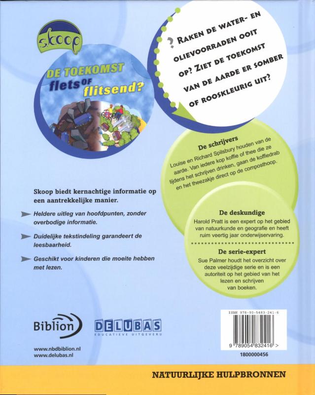 De toekomst flets of flitsend / Skoop achterkant