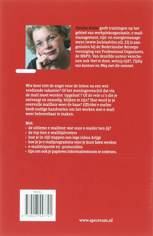 Efficient e-mailen achterkant