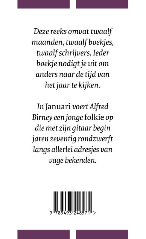 Januari / De Maanden / 5 achterkant