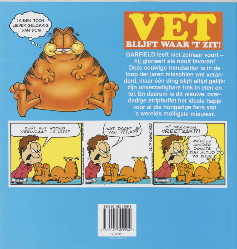 Garfield Voor Veelvraten achterkant
