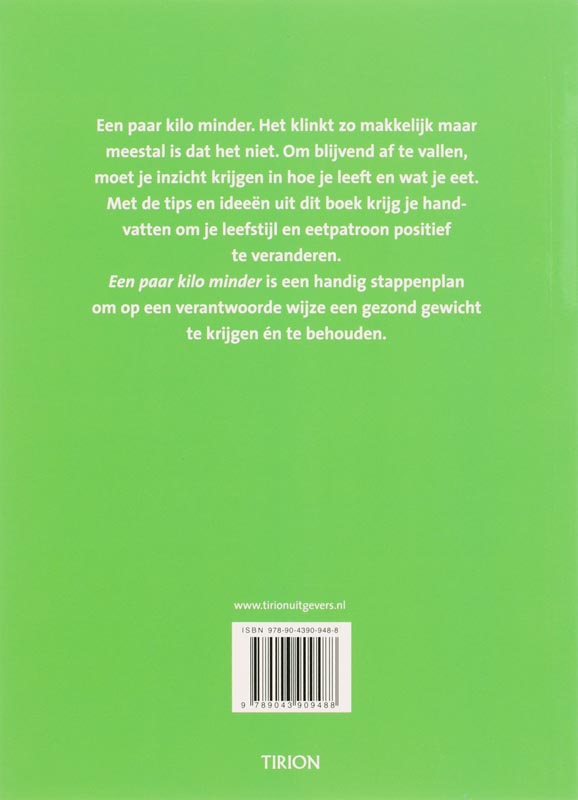 Een paar kilo minder achterkant