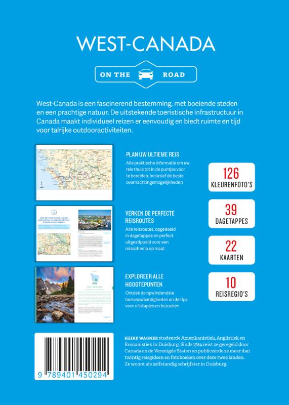 West-Canada on the road / Lannoo's autoboek achterkant