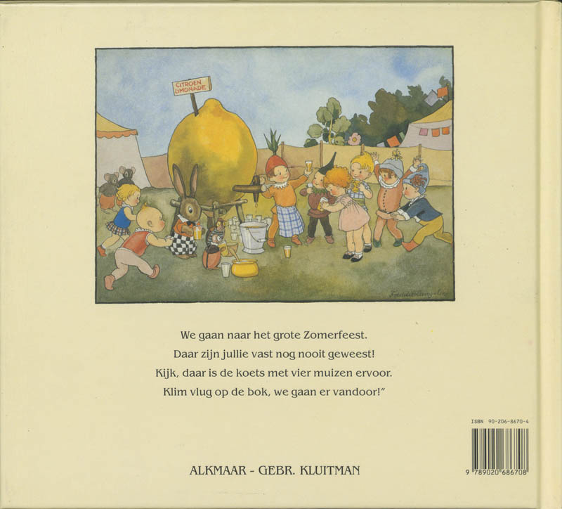 Het zomerfeest achterkant