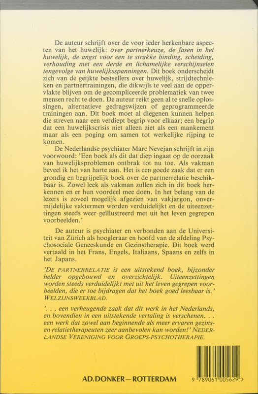 De partnerrelatie achterkant