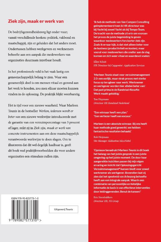 Ziek zijn, maak er werk van achterkant