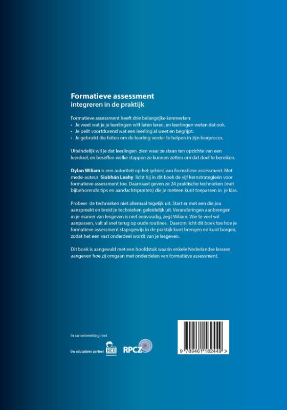 Formatieve assessment integreren in de praktijk achterkant