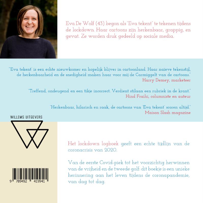 Eva tekent ... het lockdown logboek achterkant