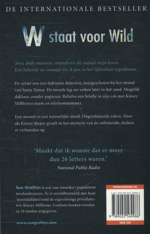 W staat voor Wild / Alfabet / 23 achterkant