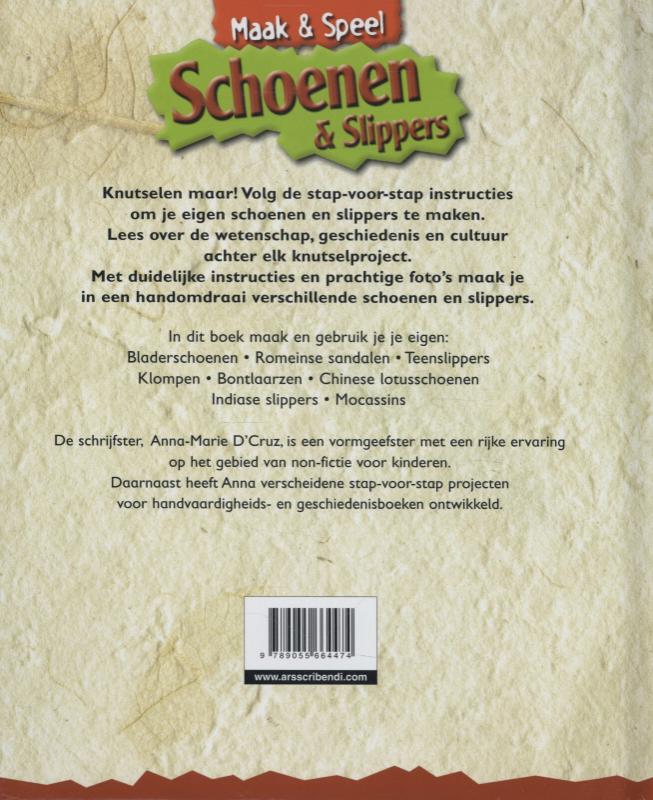 Schoenen en slippers / Maak & speel achterkant