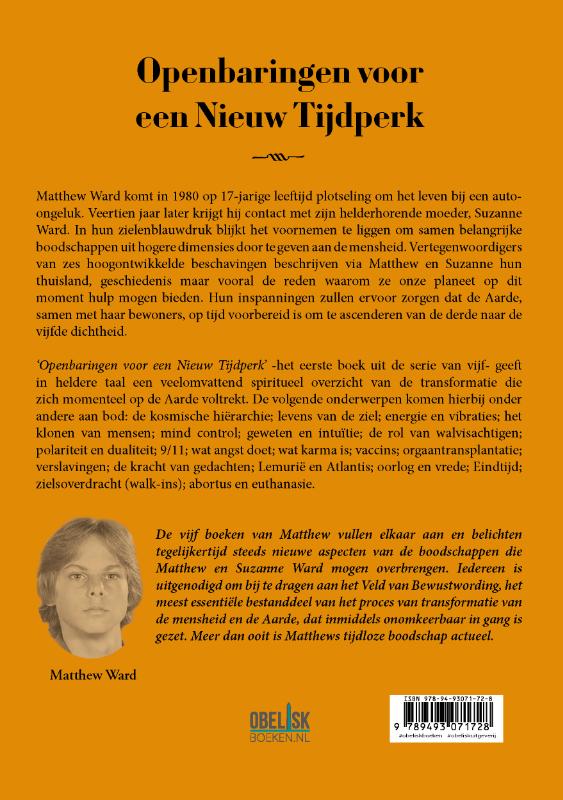 Openbaringen voor een Nieuw Tijdperk / De boeken van Matthew / 1 achterkant