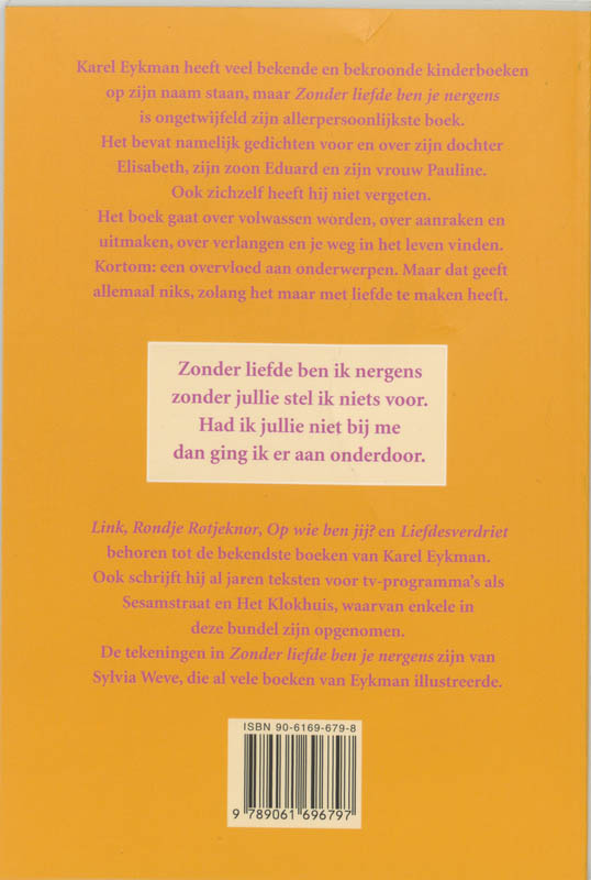 Zonder Liefde Ben Je Nergens achterkant