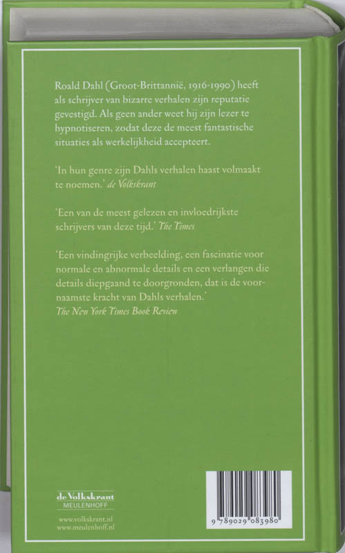 Alle Verhalen Roald Dahl achterkant