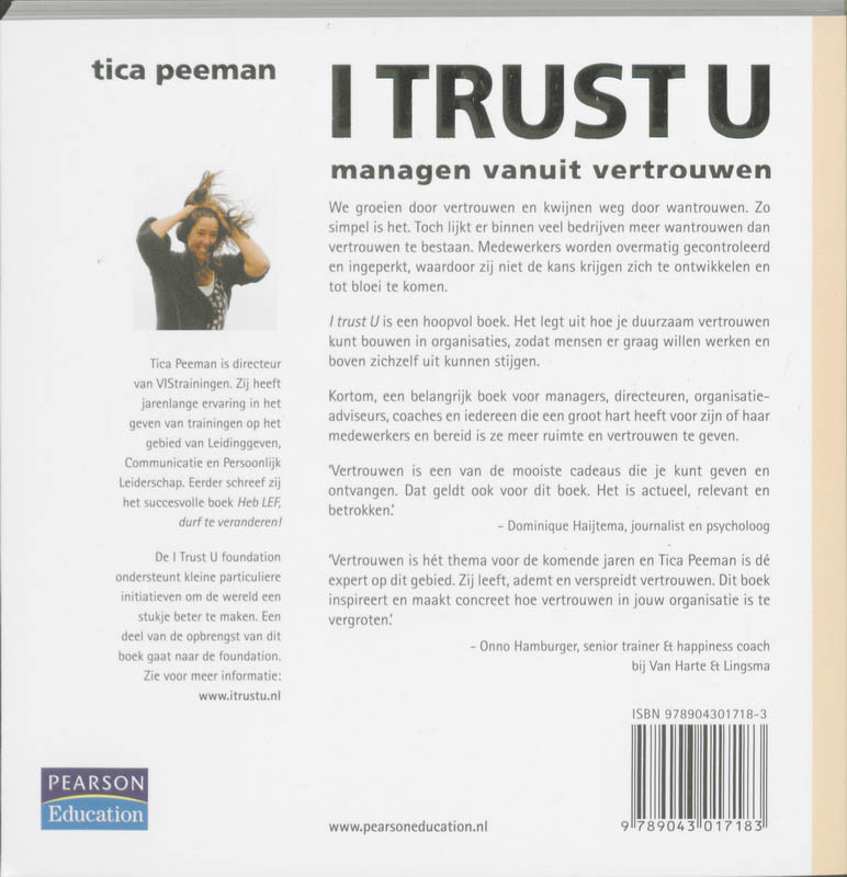 I Trust U achterkant