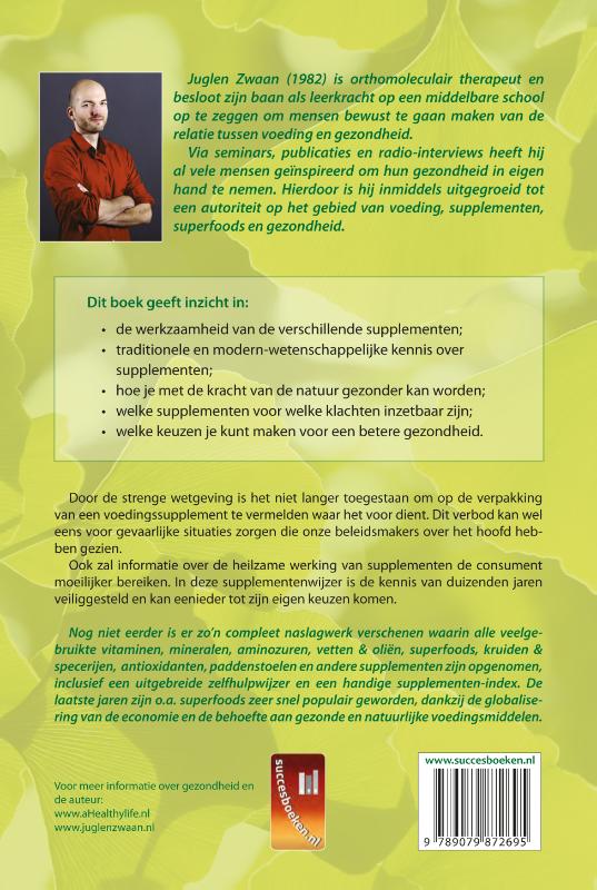 De supplementenwijzer achterkant