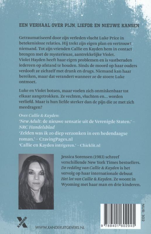 De bestemming van Violet en Luke achterkant