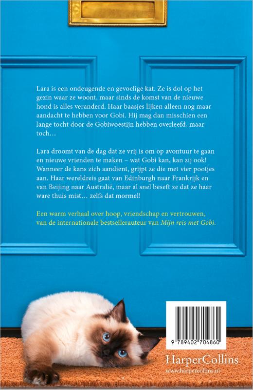 Lara, kat op avontuur achterkant