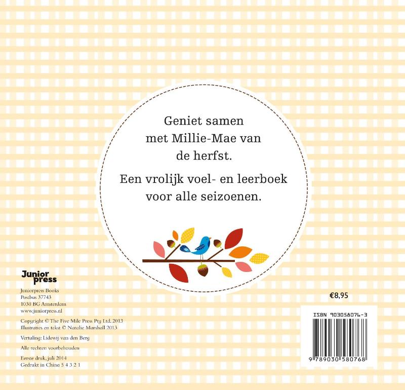 In de herfst / 1 / Millie-Mae / 1 achterkant