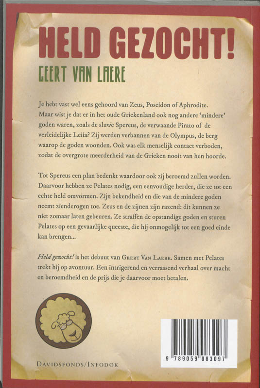 Held gezocht ! achterkant