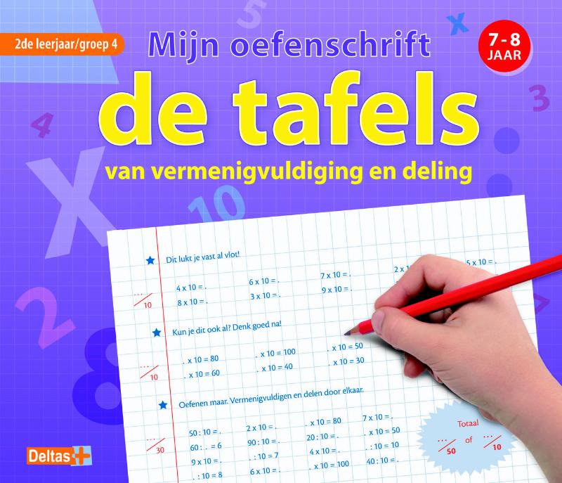 Mijn oefenschrift De tafels 7-8 jaar groep 4