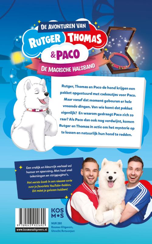 De magische halsband / De avonturen van Rutger, Thomas en Paco / 1 achterkant