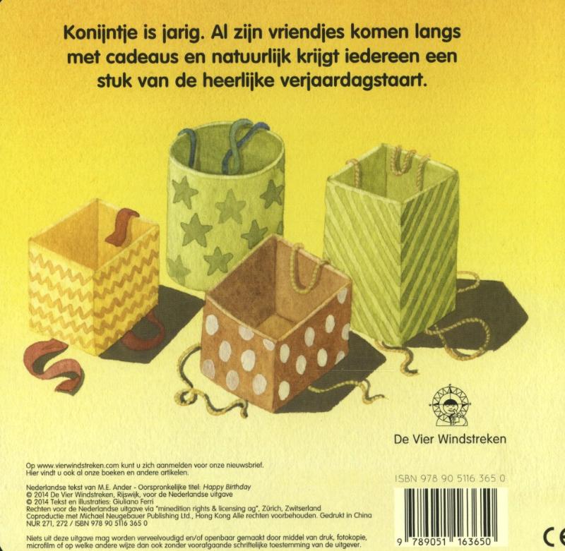 Gefelicitaart! achterkant