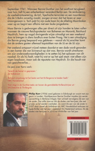 Praag fataal / Bernie Gunther / 8 achterkant