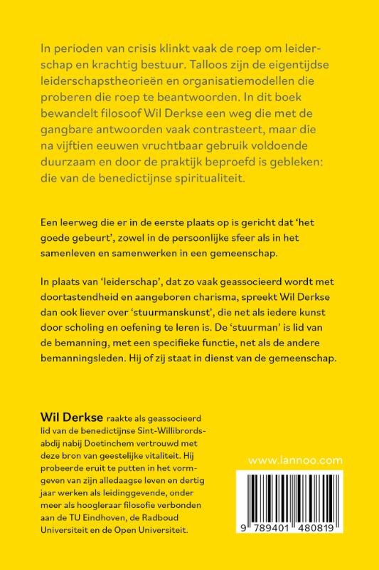 Benedictijnse stuurmanskunst achterkant