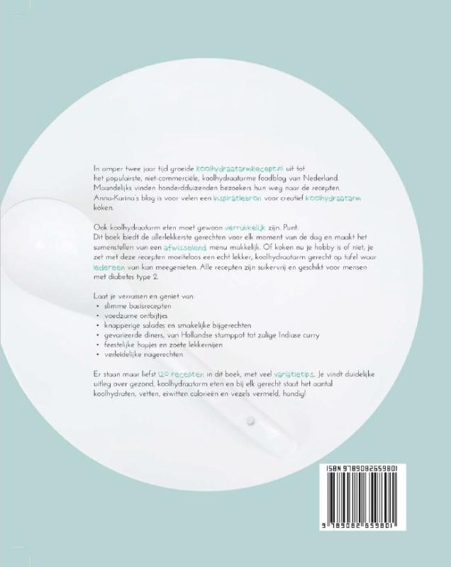Lekker & makkelijk koolhydraatarm achterkant