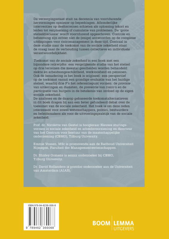 Toekomst van de sociale zekerheid achterkant