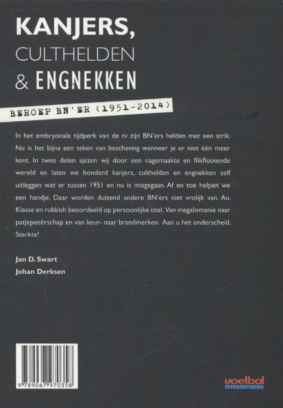 Kanjers, culthelden en engnekken Deel 1 achterkant