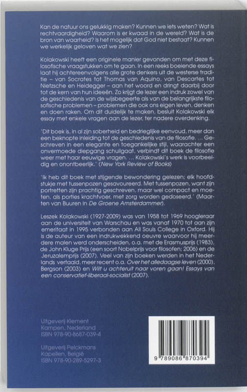 Waarom Is Er Iets En Niet Niets? achterkant