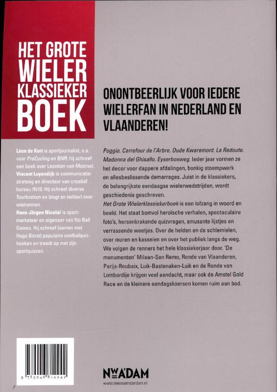 Het grote wielerklassiekerboek achterkant