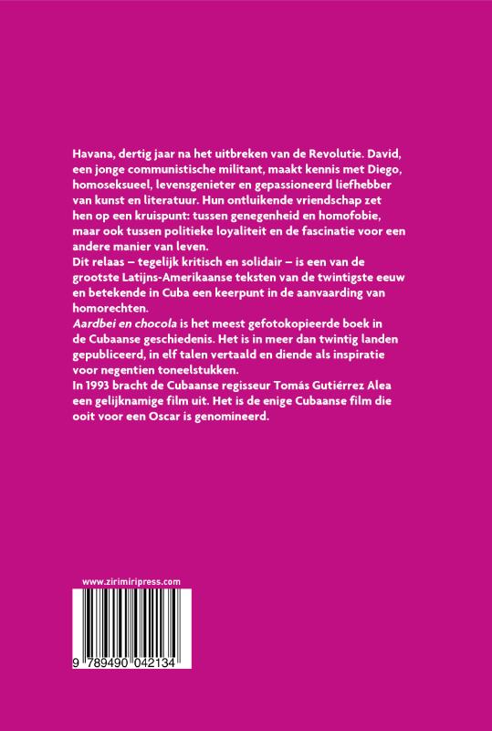 Aardbei en chocola achterkant