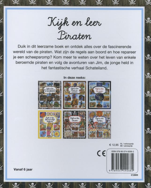 Piraten / Kijk en leer achterkant