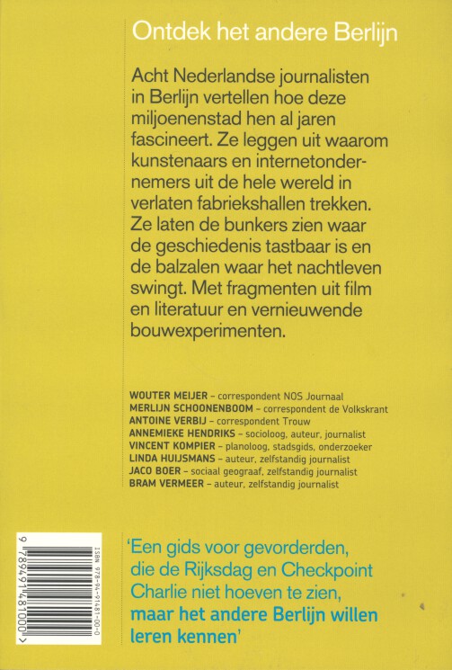 Berlijn voor gevorderden achterkant