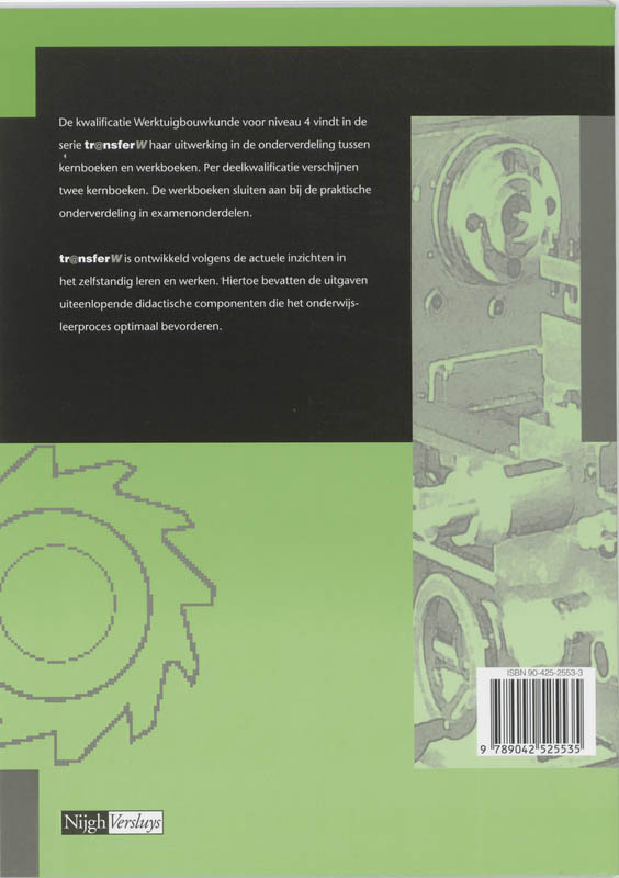 TransferW 4 -  Basis draaien Werkboek achterkant