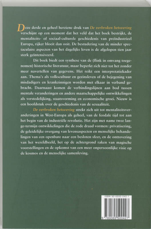 De verbroken betovering achterkant