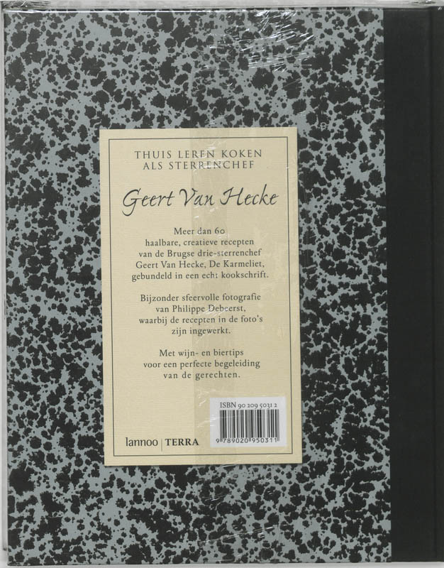 Carnet De Cuisine Geert Van Hecke achterkant